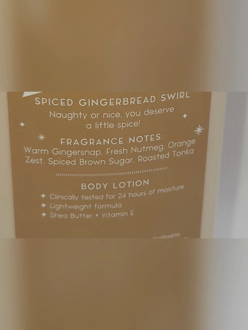 Bath & Body Works Spiced Gingerbread Swirl Shower Gel & Body Lotion Set